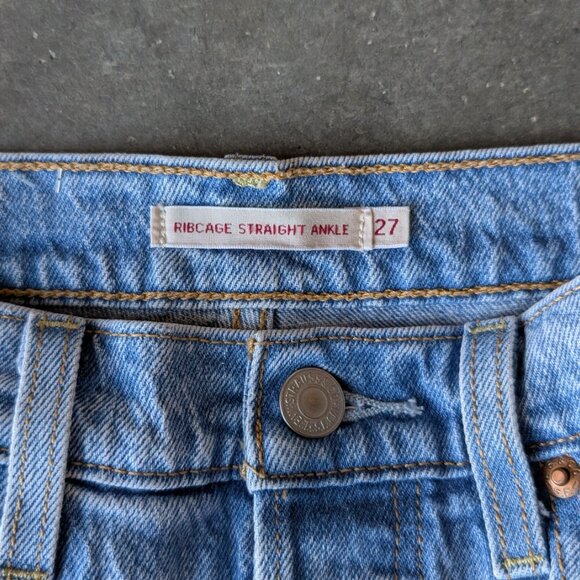 Levi's Ribcage Straight Ankle Jeans size 27 - Picture 7 of 11
